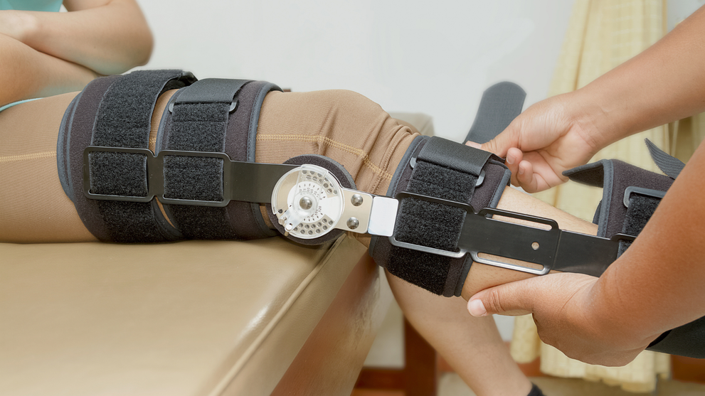 Hinged Knee Brace For Added Stability