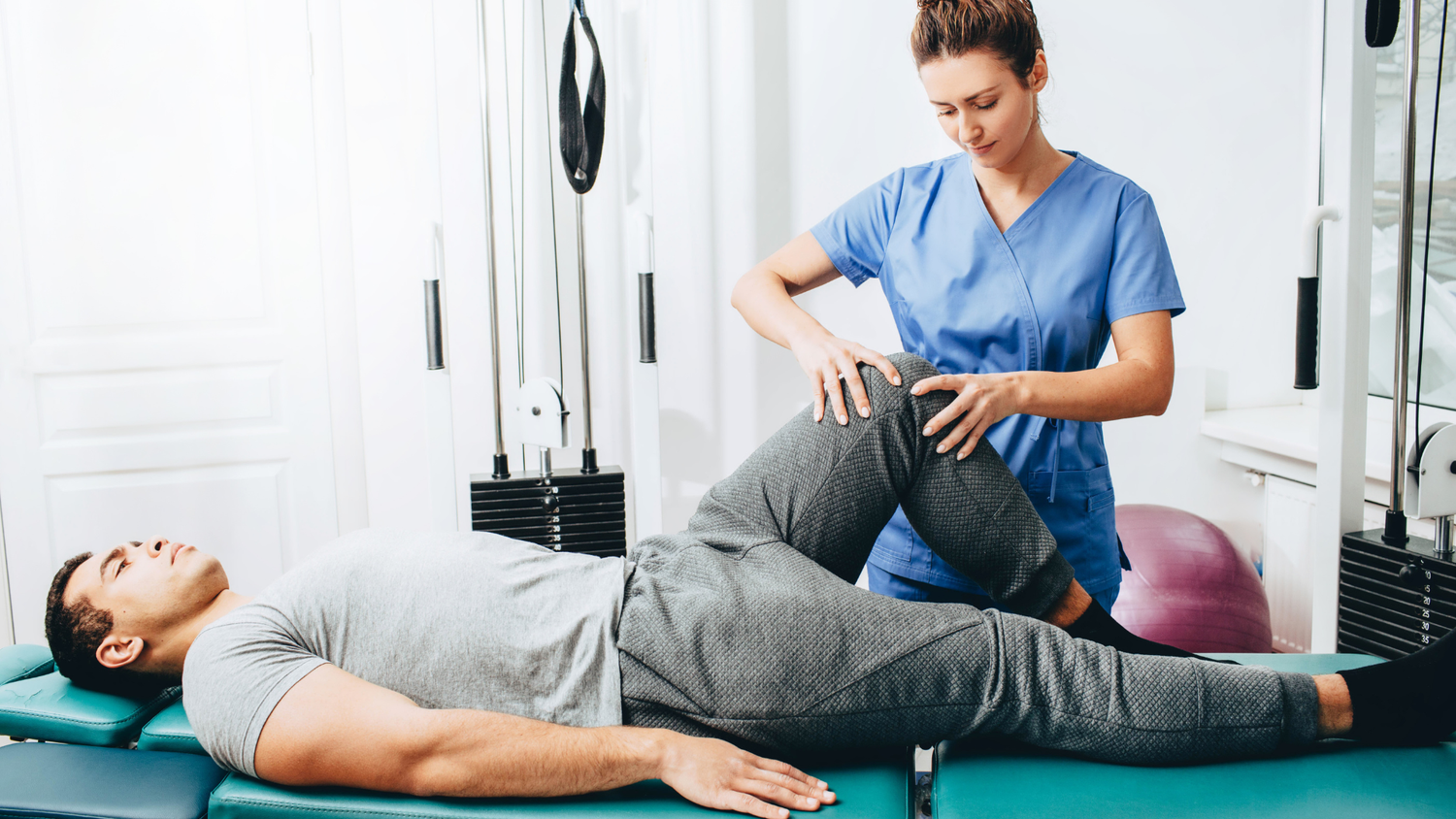Ice Pack Applied To Knee After Surgery