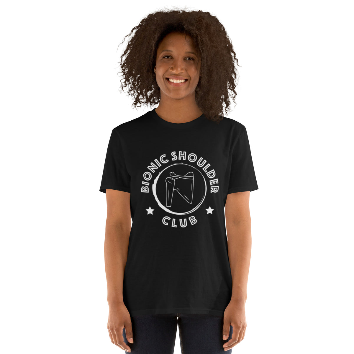 &quot;Bionic Shoulder Club&quot; Short-Sleeve Unisex T-Shirt