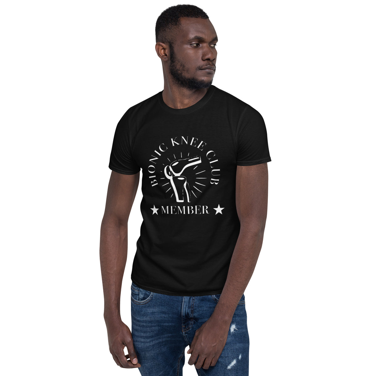 &quot;Bionic Knee Club Member&quot; Short-Sleeve Unisex T-Shirt