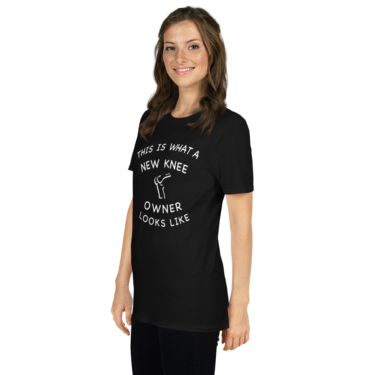 &quot;This Is What a New Knee Owner Looks Like&quot; Short-Sleeve Unisex T-Shirt