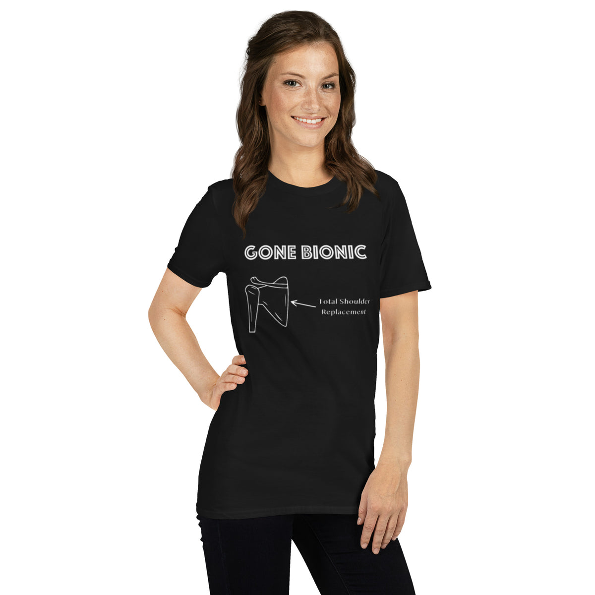 &quot;Gone Bionic (Shoulder)&quot; Short-Sleeve Unisex T-Shirt