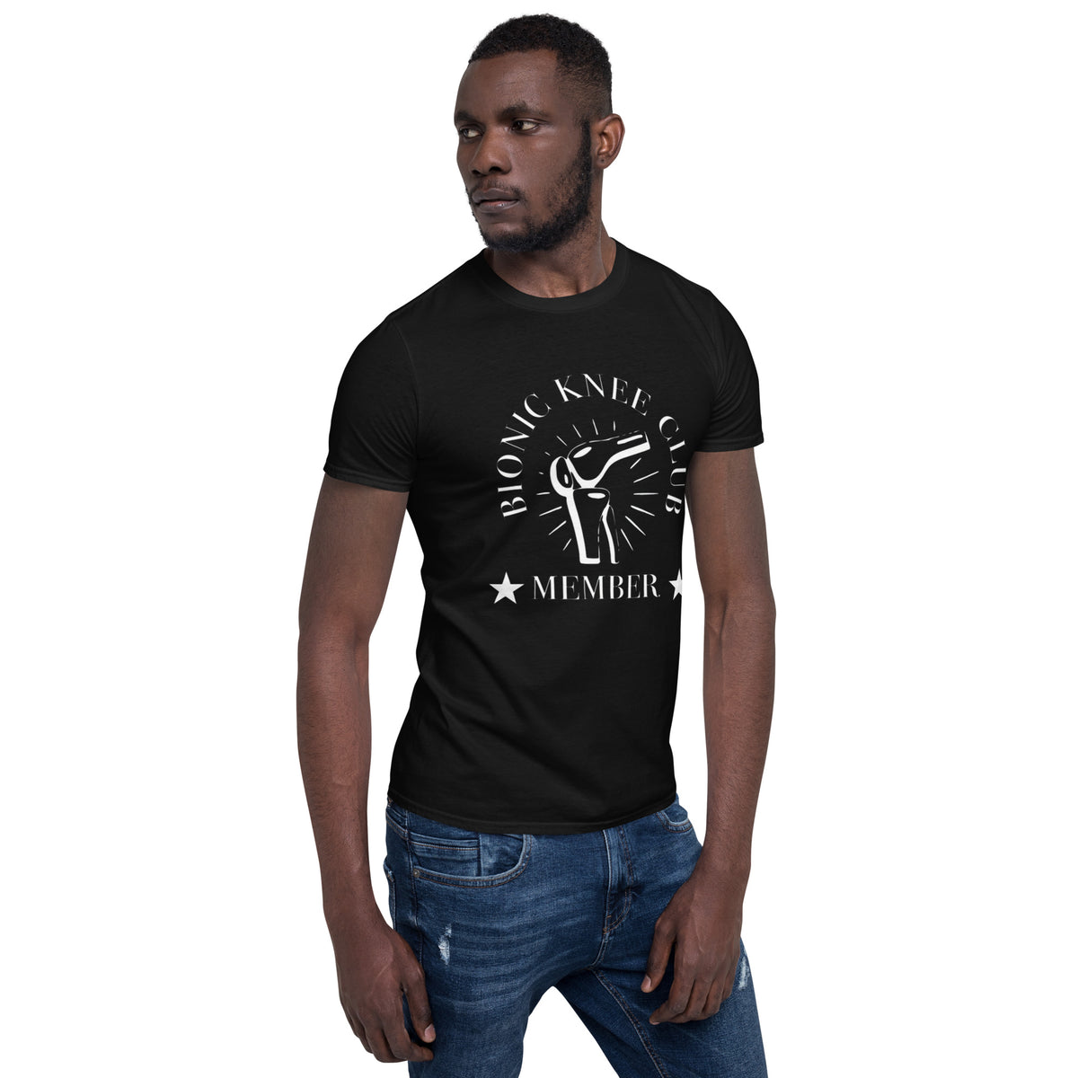 &quot;Bionic Knee Club Member&quot; Short-Sleeve Unisex T-Shirt