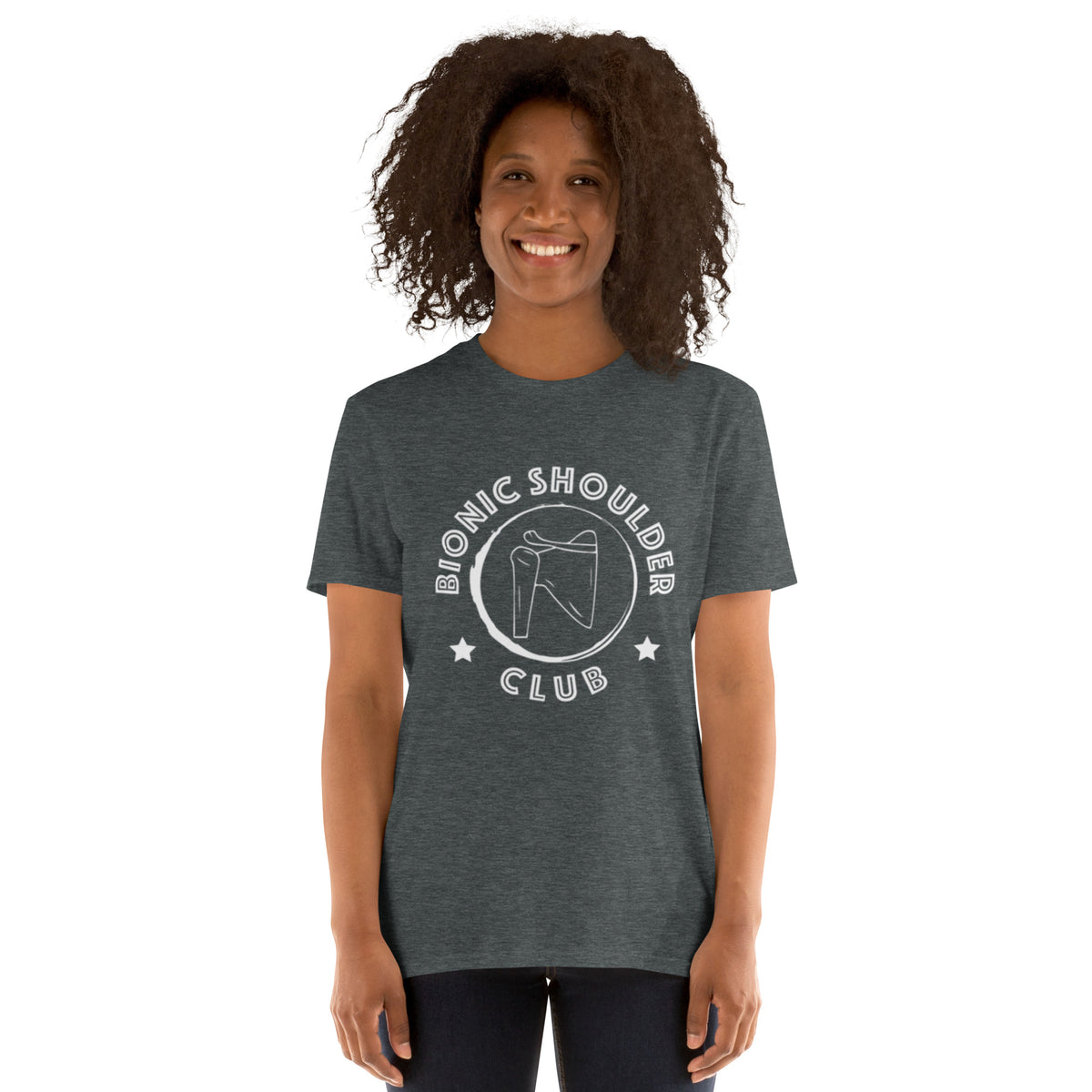 &quot;Bionic Shoulder Club&quot; Short-Sleeve Unisex T-Shirt