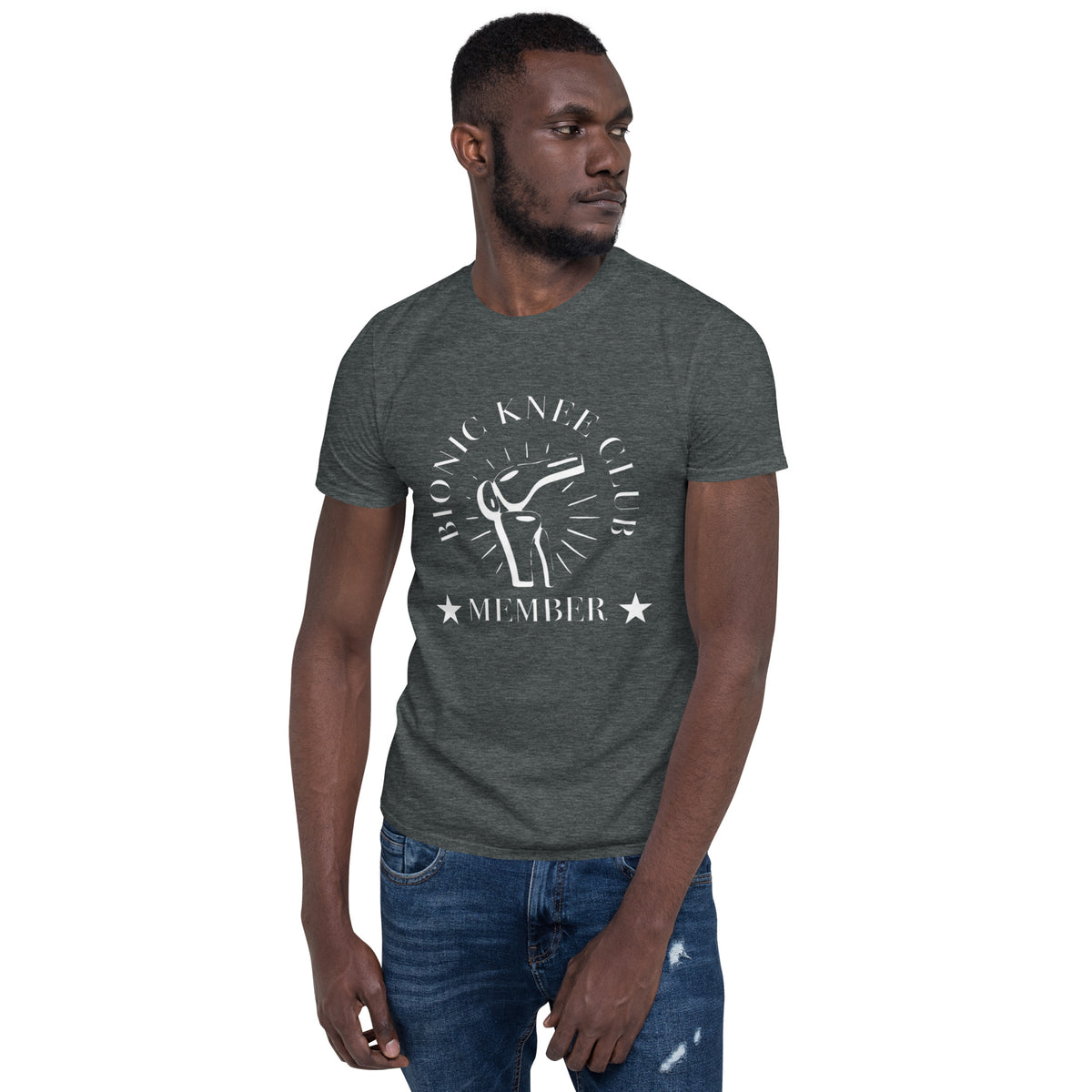 &quot;Bionic Knee Club Member&quot; Short-Sleeve Unisex T-Shirt