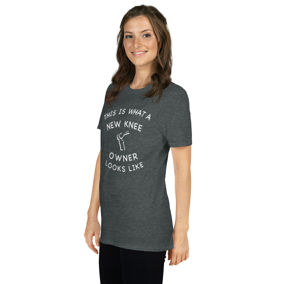 &quot;This Is What a New Knee Owner Looks Like&quot; Short-Sleeve Unisex T-Shirt