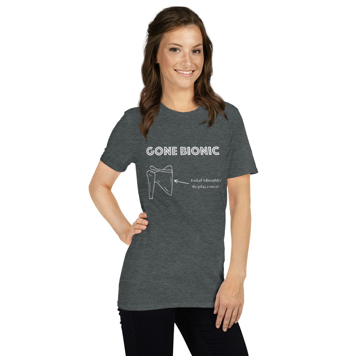 &quot;Gone Bionic (Shoulder)&quot; Short-Sleeve Unisex T-Shirt