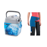 Breg Polar Care Kodiak cooler with hip pad worn by a woman