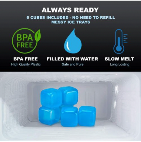 4pack Small Round Ice Cube Tray for Freezer, Plastic Ice Trays with Lid  Easy Re