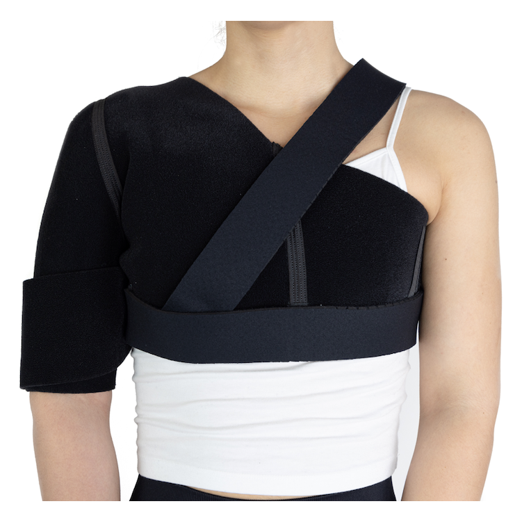 Shoulder Stability Brace, with Hot Cold , Breathable Neoprene Rotator Cuff  Shoulder Support for Dislocated AC Joint, Labrum Tear, Shoulder Pain