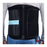 Game Ready back wrap worn around the torso